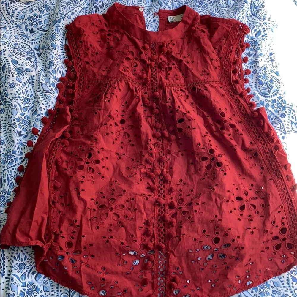 Burgundy tank top